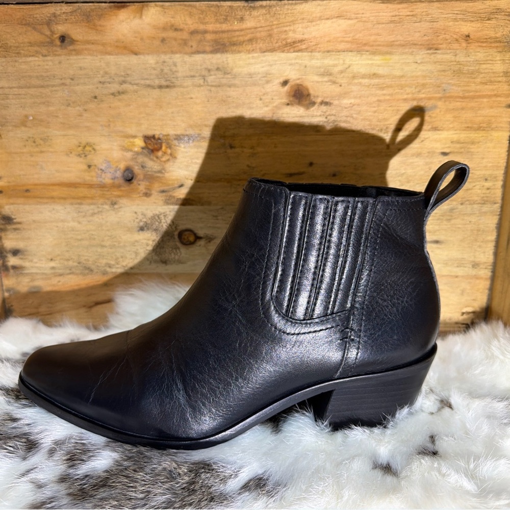 Lucky Brand Sleek Black Ankle Booties - Picture 7 of 10